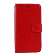 For Oukitel C23 Pro idewei Crazy Horse Texture Horizontal Flip Leather Case with Holder & Card Slots & Wallet(Red)