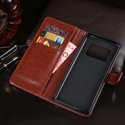 For Sharp Aquos R6 idewei Crazy Horse Texture Horizontal Flip Leather Case with Holder & Card Slots & Wallet(Rose Red)