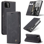 For Samsung Galaxy A22 5G CaseMe 013 Multifunctional Horizontal Flip Leather Case with Card Slot & Holder & Wallet(Black)
