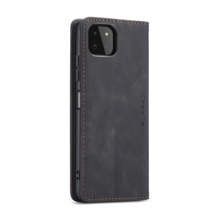 For Samsung Galaxy A22 5G CaseMe 013 Multifunctional Horizontal Flip Leather Case with Card Slot & Holder & Wallet(Black)