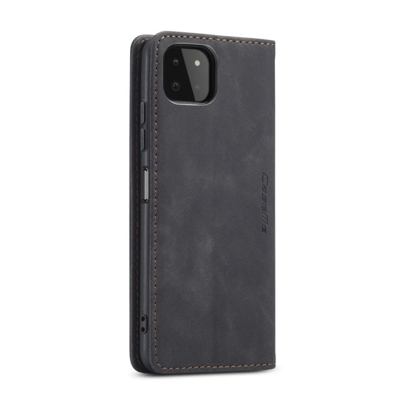 For Samsung Galaxy A22 5G CaseMe 013 Multifunctional Horizontal Flip Leather Case with Card Slot & Holder & Wallet(Black)