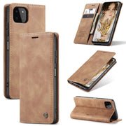 For Samsung Galaxy A22 5G CaseMe 013 Multifunctional Horizontal Flip Leather Case with Card Slot & Holder & Wallet(Brown)