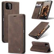 For Samsung Galaxy A22 5G CaseMe 013 Multifunctional Horizontal Flip Leather Case with Card Slot & Holder & Wallet(Coffee)