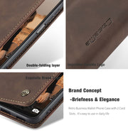 For Samsung Galaxy A22 5G CaseMe 013 Multifunctional Horizontal Flip Leather Case with Card Slot & Holder & Wallet(Coffee)