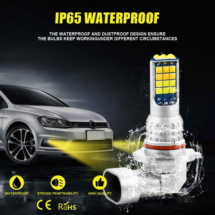 2 PCS V6 9006 DC9-36V 30W 3000LM IP65 Car LED Double Color Fog Light with 30LEDs SMD-2525 Lamp - Fog / Driving Lights by PMC TechLife | Online Shopping South Africa | PMC TechLife | Buy Now Pay Later Mobicred
