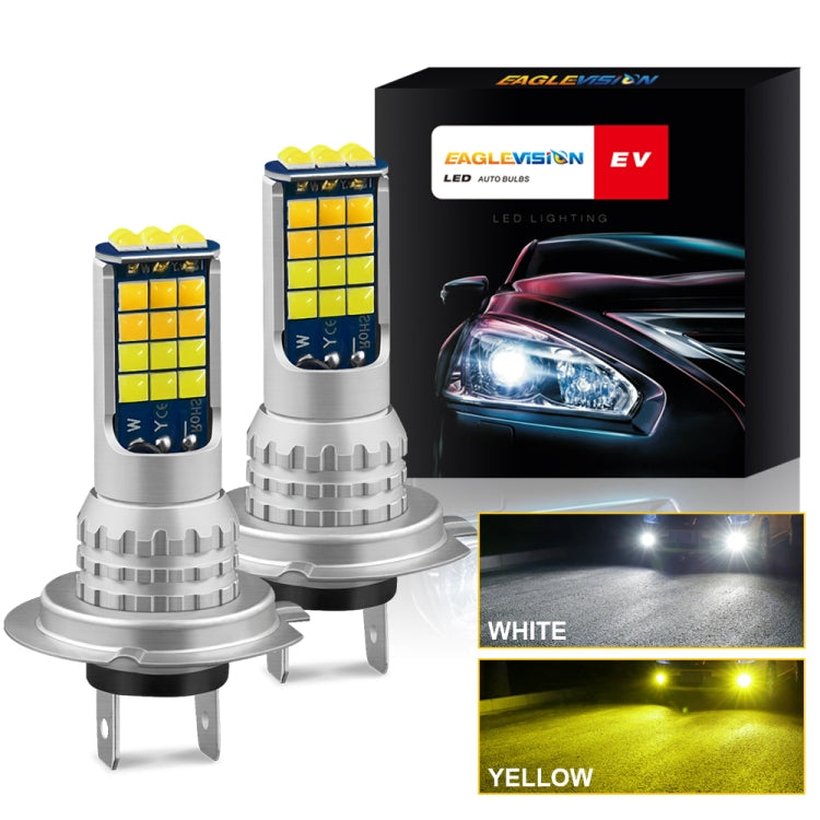 2 PCS V6 H7 DC9-36V 30W 3000LM IP65 Car LED Double Color Fog Light with 30LEDs SMD-2525 Lamp - Fog / Driving Lights by PMC TechLife | Online Shopping South Africa | PMC TechLife | Buy Now Pay Later Mobicred