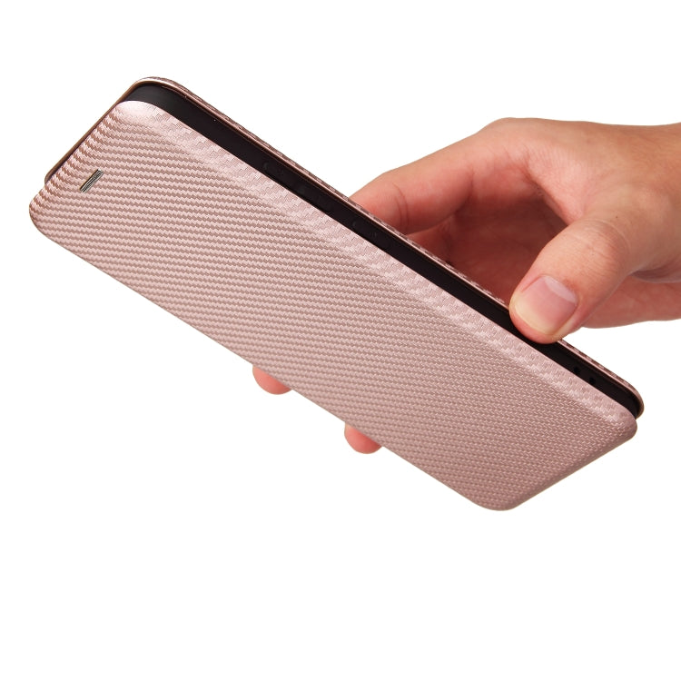 For OPPO Realme C11 2021 Carbon Fiber Texture Horizontal Flip TPU + PC + PU Leather Case with Card Slot(Pink) - Realme Cases by PMC TechLife | Online Shopping South Africa | PMC TechLife | Buy Now Pay Later Mobicred