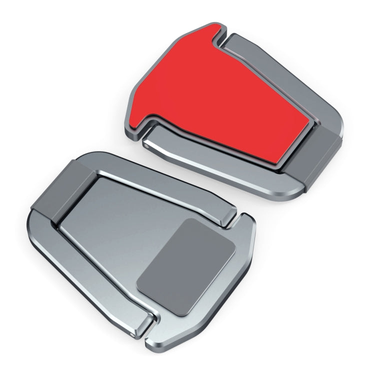 2 PCS R-JUST HZ07 Universal Stickable Shield Shape Aluminum Alloy Laptop Foldable Stand(Gray) - free shipping - PMC Jewellery - Order now!
