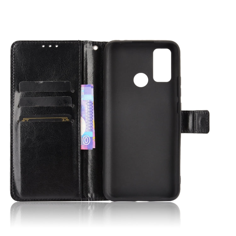 For Ulefone Note 10 Crazy Horse Texture Horizontal Flip Leather Case with Holder & Card Slots & Lanyard(Black) - Ulefone Cases by PMC Jewellery | Online Shopping South Africa | PMC Jewellery | Buy Now Pay Later Mobicred