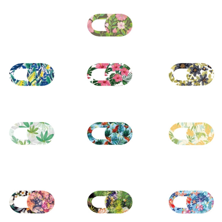 8 PCS Universal Oval Shape Design WebCam Cover Camera Cover for Desktop, Laptop, Tablet, Phones, Color Random(Flower Style) - Other by PMC TechLife | Online Shopping South Africa | PMC TechLife