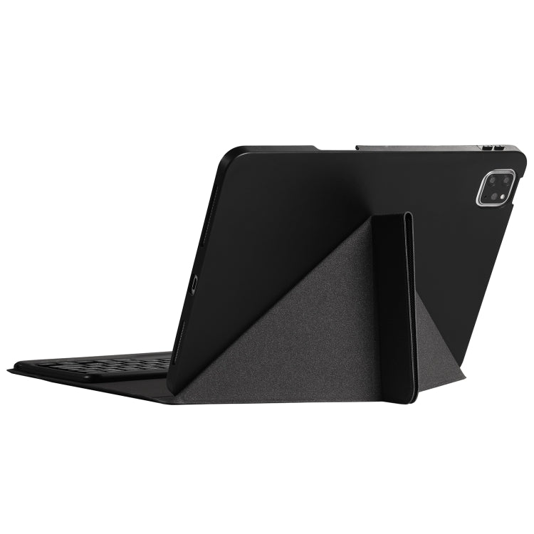 B07 Splittable Bluetooth Keyboard Leather Tablet Case with Triangle Holder & Pen Slot For iPad 9.7 2018 & 2017 / Pro 9.7 / Air 2(Black Diamond Pattern) - Universal by PMC TechLife | Online Shopping South Africa | PMC TechLife