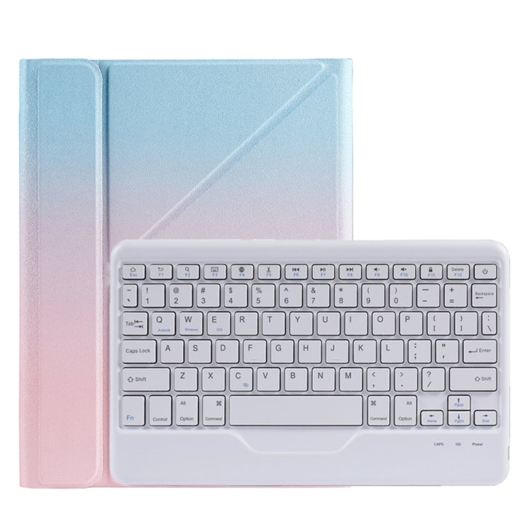 B011 Splittable Bluetooth Keyboard Leather Tablet Case with Triangle Holder & Pen Slot For iPad Pro 11 inch 2021 & 2020 & 2018 / Air 4 10.9 inch(Gradient Blue Pink) - Universal by PMC TechLife | Online Shopping South Africa | PMC TechLife
