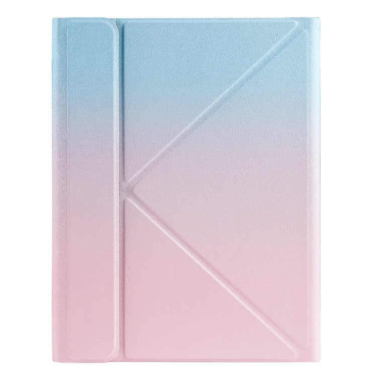 B011 Splittable Bluetooth Keyboard Leather Tablet Case with Triangle Holder & Pen Slot For iPad Pro 11 inch 2021 & 2020 & 2018 / Air 4 10.9 inch(Gradient Blue Pink) - Universal by PMC TechLife | Online Shopping South Africa | PMC TechLife
