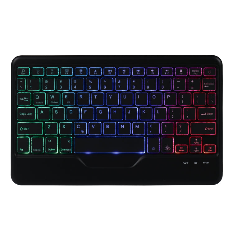 B09S Splittable Backlight Bluetooth Keyboard Leather Tablet Case with Triangle Holder & Pen Slot For iPad 10.2 2020 & 2019 / Pro 10.5 inch / Air 3 10.5 inch(Black Diamond Pattern) - Universal by PMC TechLife | Online Shopping South Africa | PMC TechLife