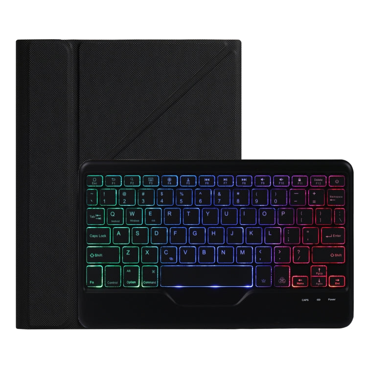 B011S Splittable Backlight Bluetooth Keyboard Leather Tablet Case with Triangle Holder & Pen Slot For iPad Air 5 2022 / Pro 11 inch 2021 & 2020 & 2018 / Air 4 10.9 inch(Black Diamond Pattern) - free shipping - PMC TechLife - Order now!