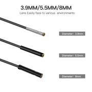 P60A 5.5mm 1080P 2.4 inch IPS Screen IP68 Water-resistant HD Digital Endoscope, Length:2m Hard Cable