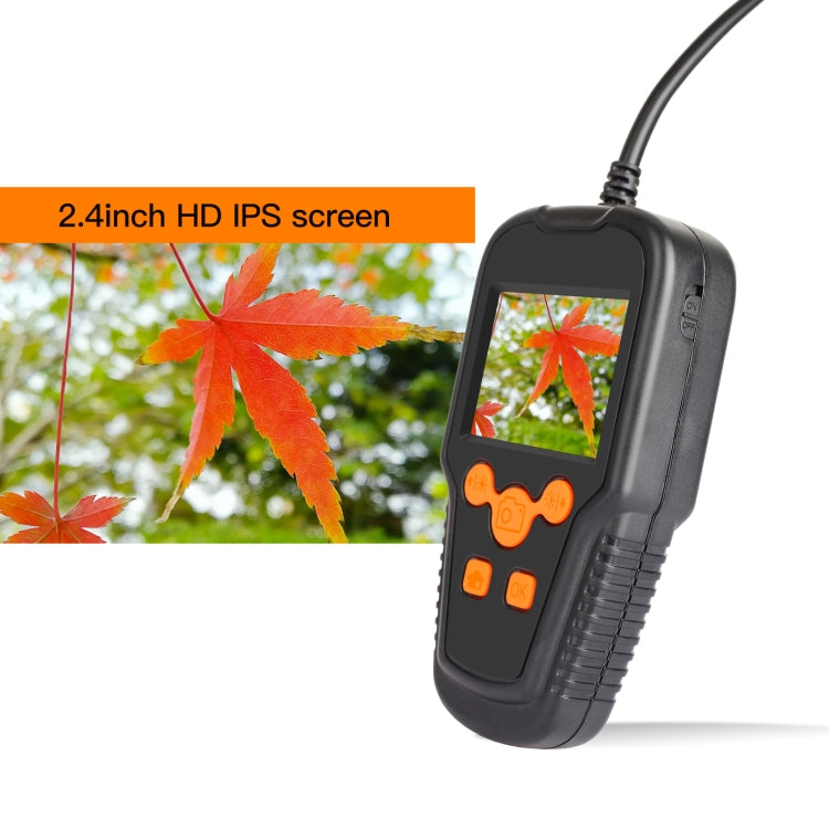 P60A 5.5mm 1080P 2.4 inch IPS Screen IP68 Water-resistant HD Digital Endoscope, Length:10m Hard Cable