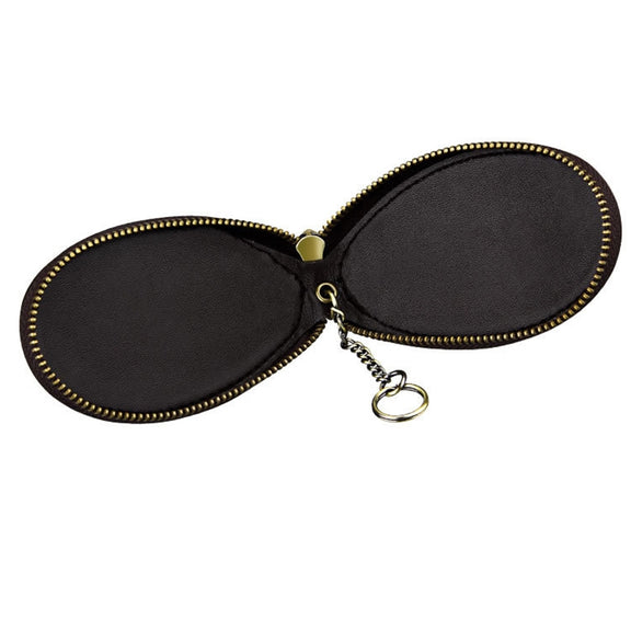 Vintage Leather Hanging Waist Universal Car Key Case(Coffee)