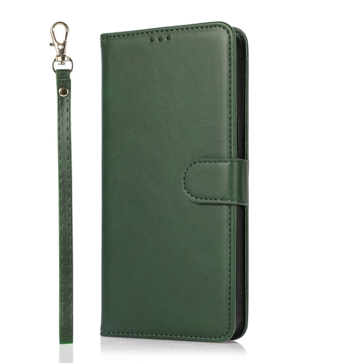 For Xiaomi Redmi Note 8 Pro Calf Texture 2 in 1 Detachable Magnetic Back Cover Horizontal Flip Leather Case with Holder & Card Slots & Wallet & Photo Frame (Green) - Xiaomi Cases by PMC TechLife | Online Shopping South Africa | PMC TechLife