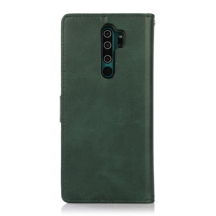 For Xiaomi Redmi Note 8 Pro Calf Texture 2 in 1 Detachable Magnetic Back Cover Horizontal Flip Leather Case with Holder & Card Slots & Wallet & Photo Frame (Green) - Xiaomi Cases by PMC TechLife | Online Shopping South Africa | PMC TechLife