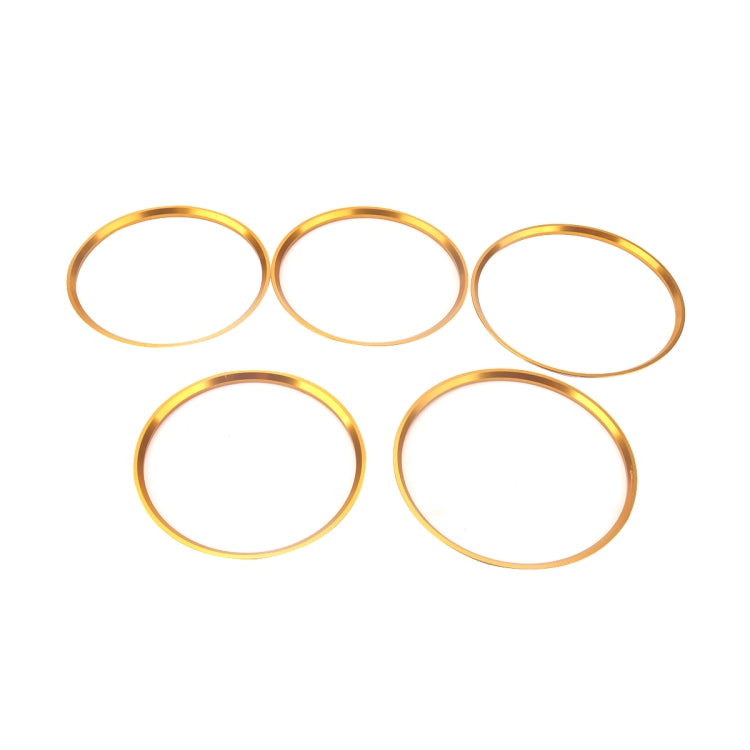 A5819-02 5 PCS Car Gold Air Conditioner Air Outlet Decorative Ring for Mercedes-Benz - free shipping - PMC Jewellery - Order now!
