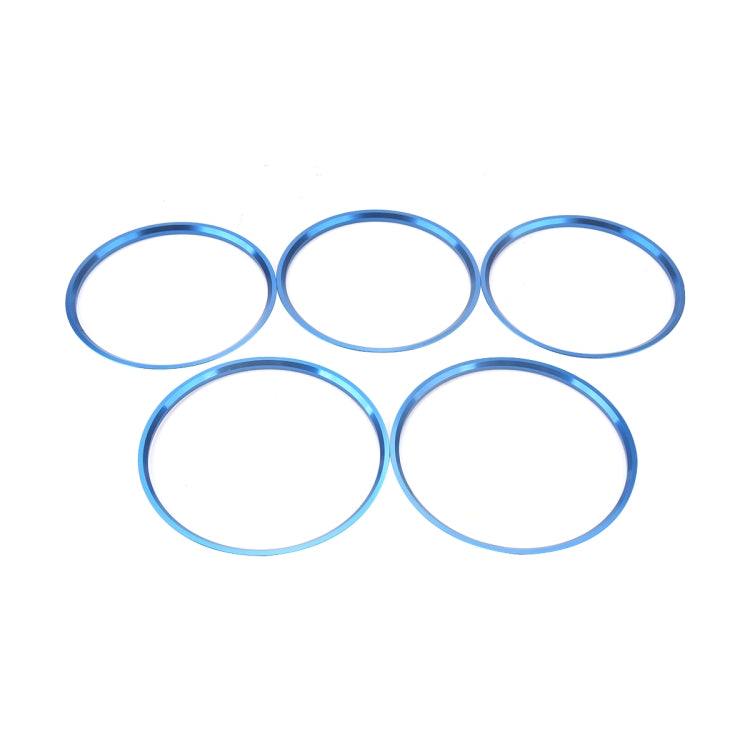 A5819-03 5 PCS Car Blue Air Conditioner Air Outlet Decorative Ring for Mercedes-Benz - free shipping - PMC Jewellery - Order now!