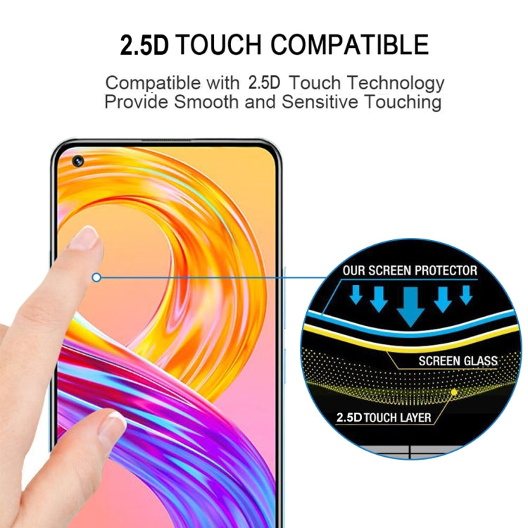 For OPPO Realme 8 / 8 Pro Full Glue Full Cover Screen Protector Tempered Glass Film - Realme Tempered Glass by PMC TechLife | Online Shopping South Africa | PMC TechLife | Buy Now Pay Later Mobicred