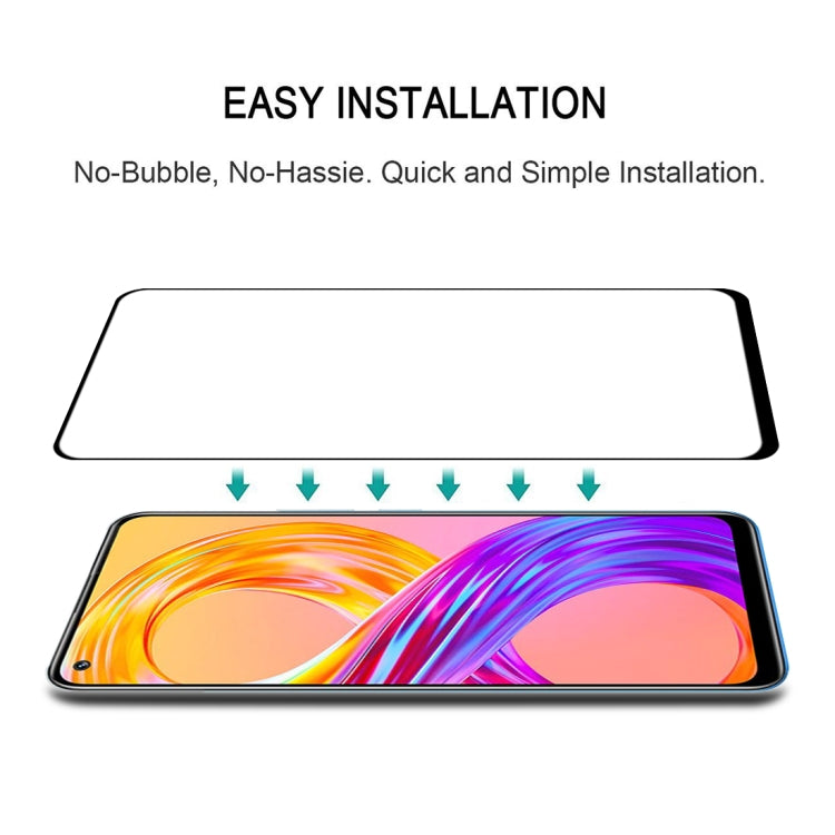 For OPPO Realme 8 / 8 Pro Full Glue Full Cover Screen Protector Tempered Glass Film - Realme Tempered Glass by PMC TechLife | Online Shopping South Africa | PMC TechLife | Buy Now Pay Later Mobicred