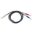 BLS0201-18 Stereo 6.35mm Male to Dual Mono 6.35mm Audio Cable, Length:1.8m - Microphone Audio Cable & Connector by PMC TechLife | Online Shopping South Africa | PMC TechLife | Buy Now Pay Later Mobicred
