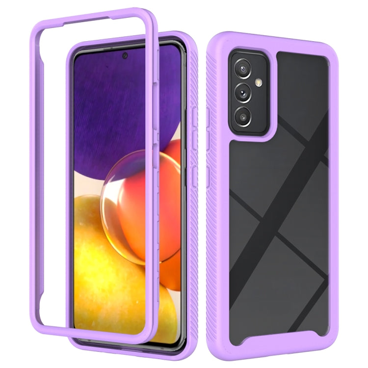 For Samsung Galaxy A82 5G Starry Sky Solid Color Series Shockproof PC + TPU Case(Purple) - free shipping - PMC TechLife - Order now!
