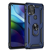 For Motorola Moto G Stylus 5G / 2021 Shockproof TPU + PC Protective Case with 360 Degree Rotating Holder(Blue)