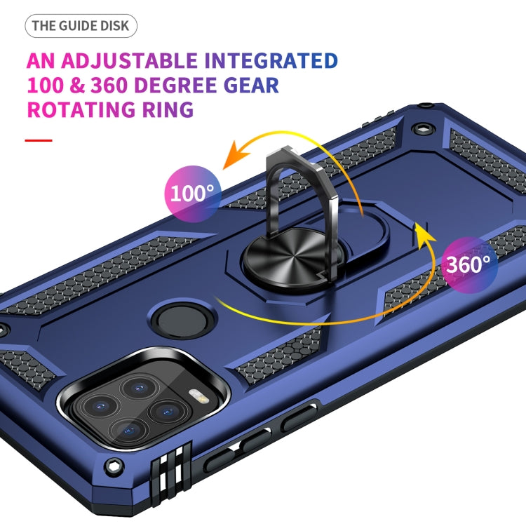 For Motorola Moto G Stylus 5G / 2021 Shockproof TPU + PC Protective Case with 360 Degree Rotating Holder(Blue) - Motorola Cases by PMC TechLife | Online Shopping South Africa | PMC TechLife