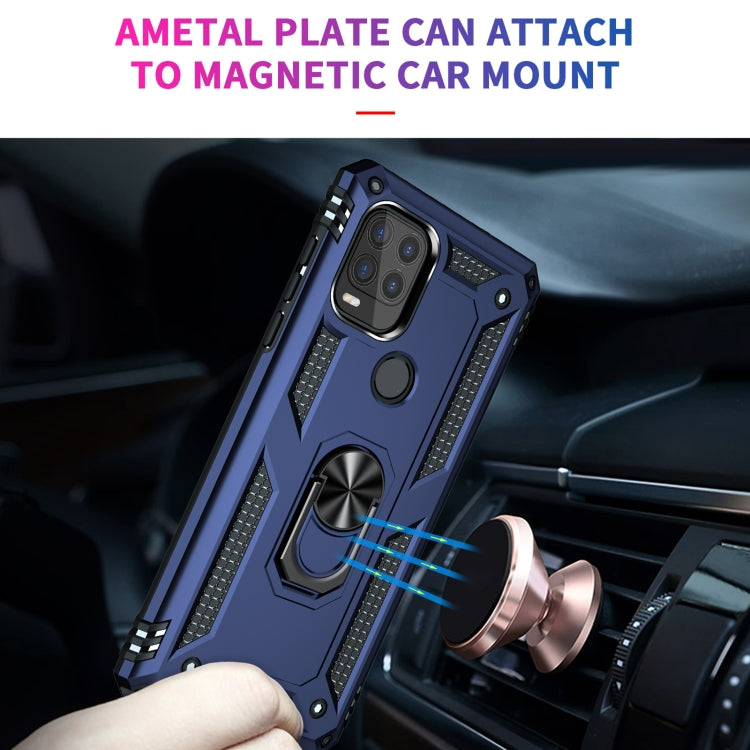 For Motorola Moto G Stylus 5G / 2021 Shockproof TPU + PC Protective Case with 360 Degree Rotating Holder(Blue) - Motorola Cases by PMC TechLife | Online Shopping South Africa | PMC TechLife