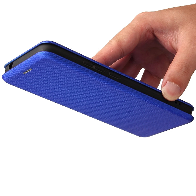 For Doogee X96 Pro Carbon Fiber Texture Horizontal Flip TPU + PC + PU Leather Case with Card Slot(Blue) - More Brand by PMC TechLife | Online Shopping South Africa | PMC TechLife | Buy Now Pay Later Mobicred