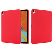 Solid Color Liquid Silicone Shockpoof Tablet Case For iPad Air 11 2024 / Air 2022 / 2020 10.9(Red)