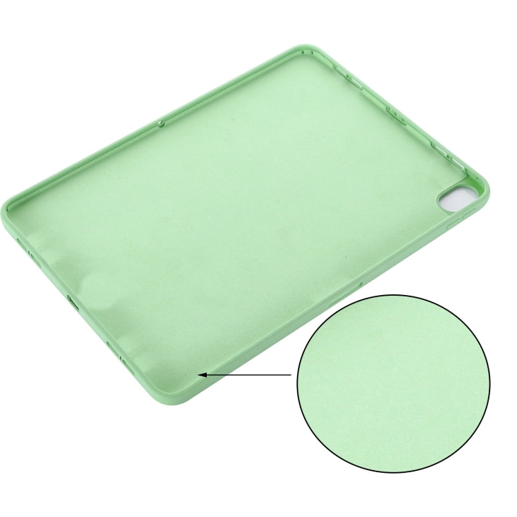 Solid Color Liquid Silicone Shockpoof Tablet Case For iPad Air 11 2024 / Air 2022 / 2020 10.9(Green)