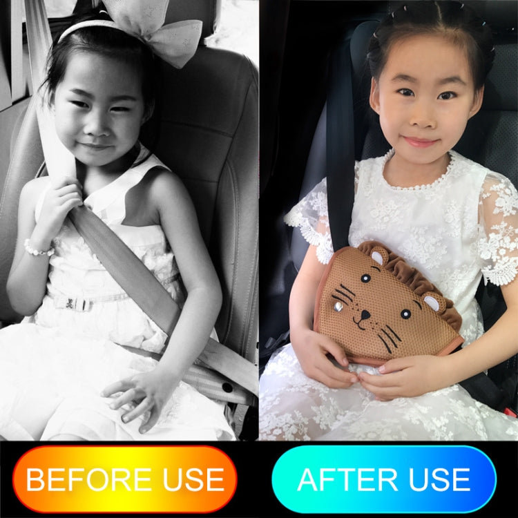 Car Child Seat Belt Adjusting and Fixing Device Buttons Seat Belt Anti-strangulation Shoulder Cover, Style:Flannel Fabric Ladybug - Seat Belts & Padding by PMC TechLife | Online Shopping South Africa | PMC TechLife | Buy Now Pay Later Mobicred