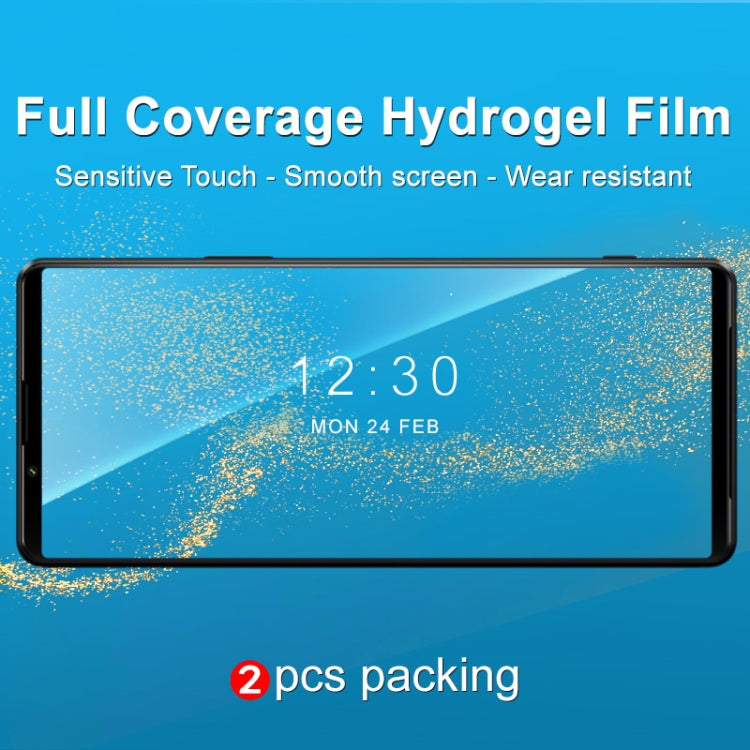 For Sony Xperia 1 III 2 PCS IMAK Curved Full Screen Hydrogel Film Front Protector - free shipping - PMC Jewellery - Order now!