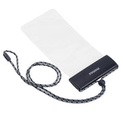 MOMAX SR25 IPX8 Outdoor Transparent PC+TPU Water-resistant Bag with Lanyard For Mobile Phones Below 7 inche(Gray)