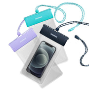 MOMAX SR25 IPX8 Outdoor Transparent PC+TPU Water-resistant Bag with Lanyard For Mobile Phones Below 7 inche(Gray)
