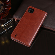 For Wiko Y62 idewei Crazy Horse Texture Horizontal Flip Leather Case with Holder & Card Slots & Wallet(Yellow)