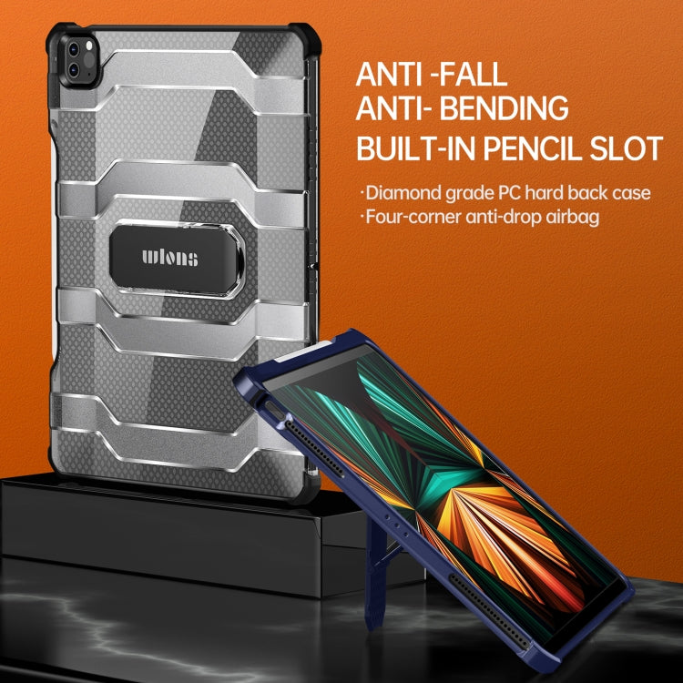 For iPad Pro 11 2022 / 2021 / 2020 / 2018 / Air 2020 10.9 wlons Explorer Series PC + TPU Tablet Case with Folding Holder(Matte Transparent) - free shipping - PMC Jewellery - Order now!