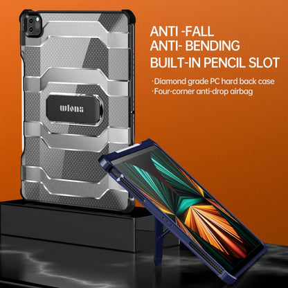 For iPad Pro 11 2022 / 2021 / 2020 / 2018 / Air 2020 10.9 wlons Explorer Series PC + TPU Tablet Case with Folding Holder(Matte Transparent) - free shipping - PMC Jewellery - Order now!
