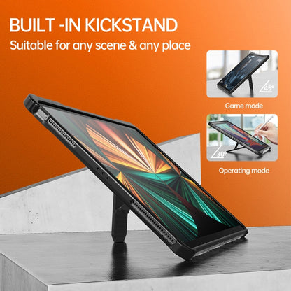 For iPad Pro 11 2022 / 2021 / 2020 / 2018 / Air 2020 10.9 wlons Explorer Series PC + TPU Tablet Case with Folding Holder(Matte Transparent) - free shipping - PMC Jewellery - Order now!