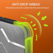 For iPad Pro 11 2022 / 2021 / 2020 / 2018 / Air 2020 10.9 wlons Explorer Series PC + TPU Tablet Case with Folding Holder(Matte Transparent)