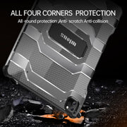For iPad Pro 11 2022 / 2021 / 2020 / 2018 / Air 2020 10.9 wlons Explorer Series PC + TPU Tablet Case with Folding Holder(Matte Transparent)