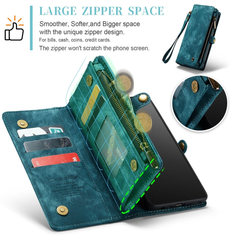 For Samsung Galaxy A32 5G CaseMe Detachable Multifunctional Horizontal Flip Leather Phone Case(Green)