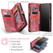 For Samsung Galaxy A32 5G CaseMe Detachable Multifunctional Horizontal Flip Leather Phone Case(Red)