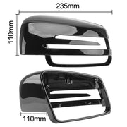 Car Reversing Rearview Mirror Housing for Mercedes-Benz W204 / W212, Style:Left Side(Bright Black)