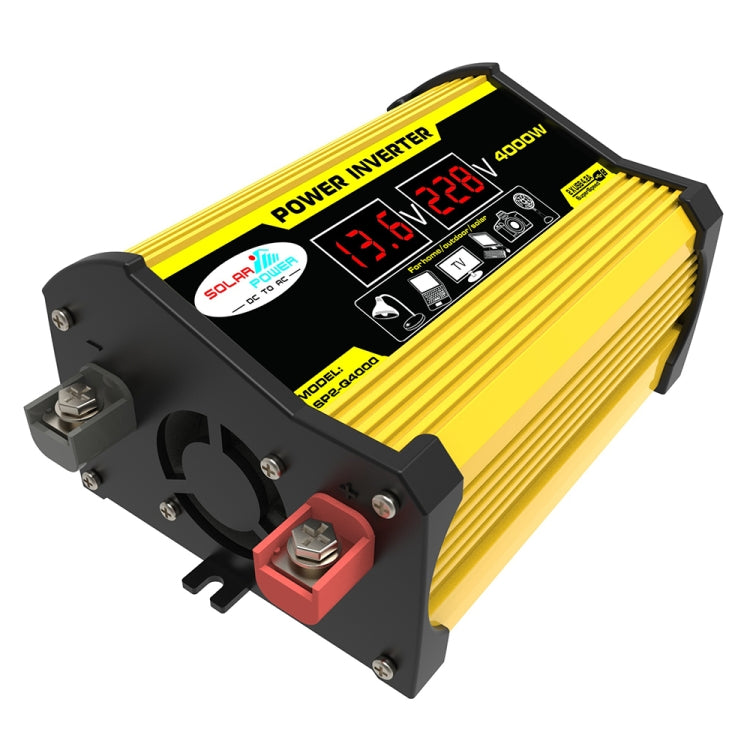 Legend II Generation 12V to 110V 4000W Modified Square Wave Car Power Inverter(Yellow) - Modified Square Wave by PMC TechLife | Online Shopping South Africa | PMC TechLife | Buy Now Pay Later Mobicred